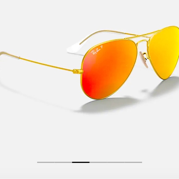 Ray Ban Polarized Large Aviator Sunglasses - Picture 2 of 3